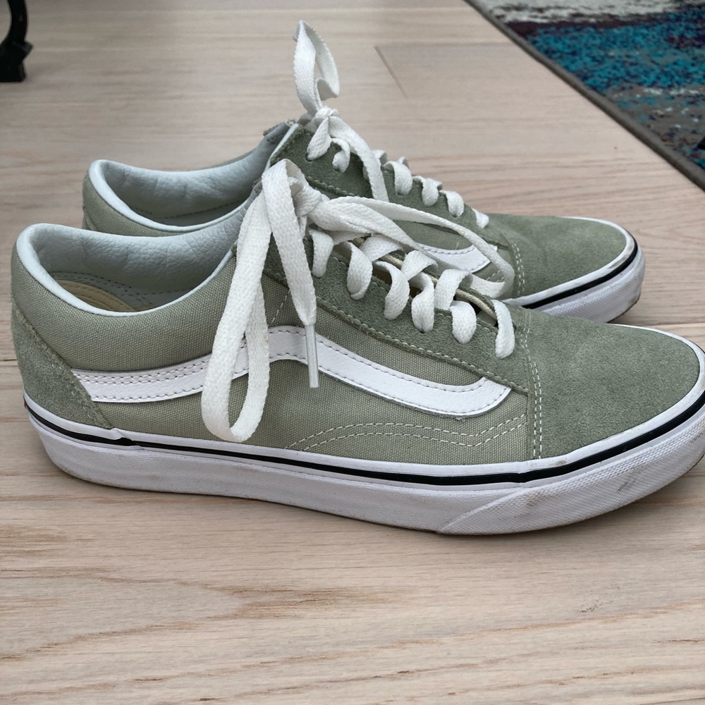 Vans sage green size 7.5